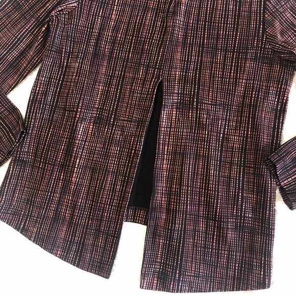 COS Crosshatch Print High-low Split Back Top sz XS - Picture 9 of 9